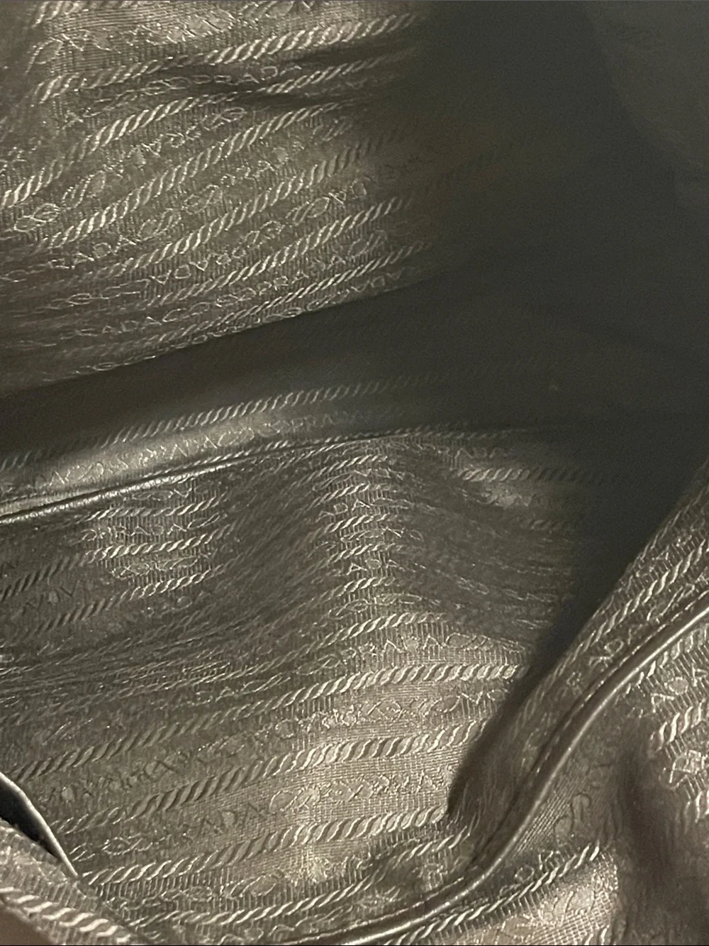 Prada Dark Brown Pebbled Leather Tote with Gold Hardware